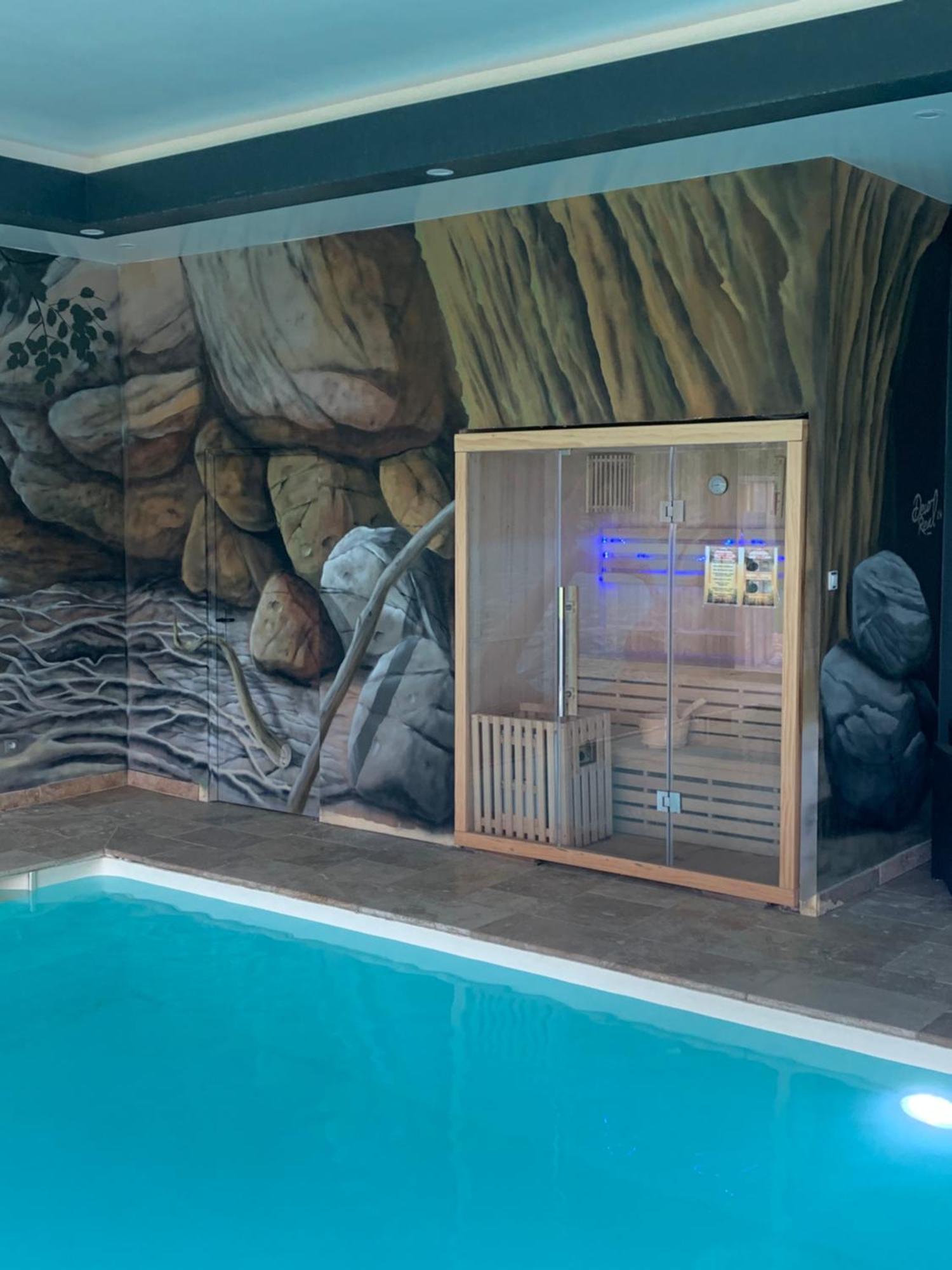 Cottage Piscine Interieure31Degres Zoo La Fleche24H Du Mans Clermont-Creans Eksteriør billede